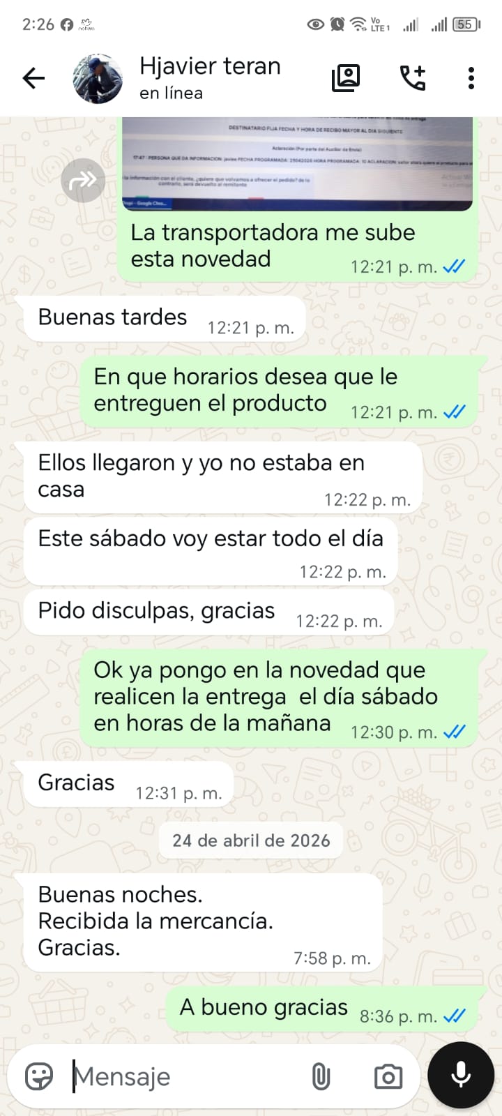 Cliente satisfecho